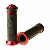 Best Pirce 🛒 Mon Ster Red Anodized Aluminum & Rubber Grip Set For Scooters, ATVs, & Dirt Bikes 🥰